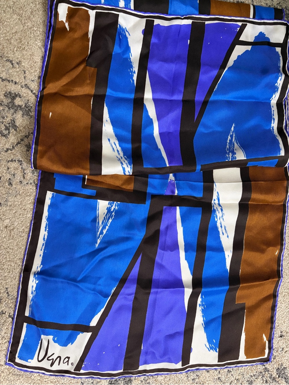 Vera Neumann with bold abstract geometric design 44x14”